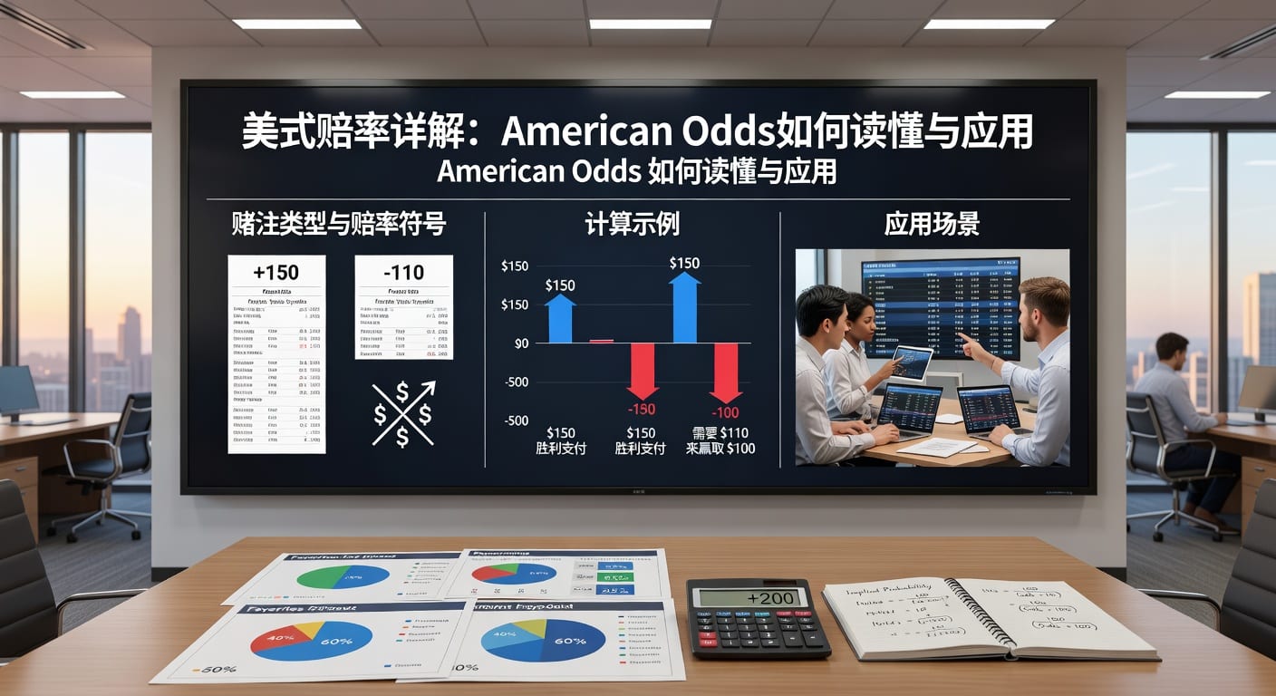 美式赔率（American Odds）：体育博彩新手入门与进阶指南